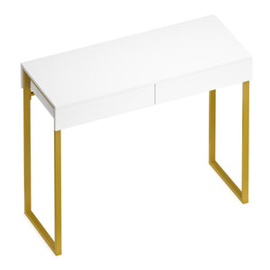 Dressing table ADELINA white/gold