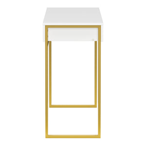 Dressing table ADELINA white/gold