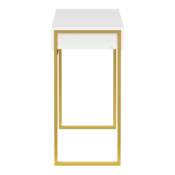 Dressing table ADELINA white/gold