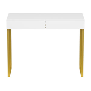 Dressing table ADELINA white/gold