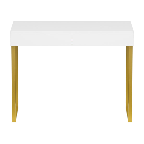 Dressing table ADELINA white/gold
