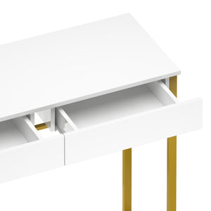 Dressing table ADELINA white/gold