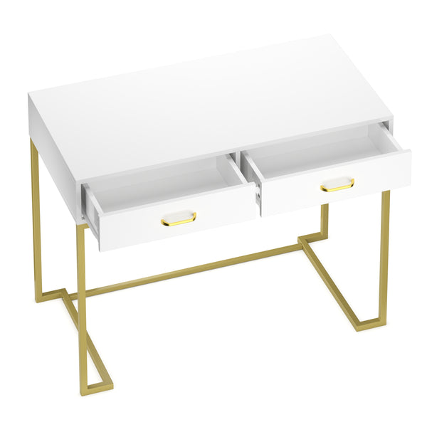 CLIO dressing table white/gold