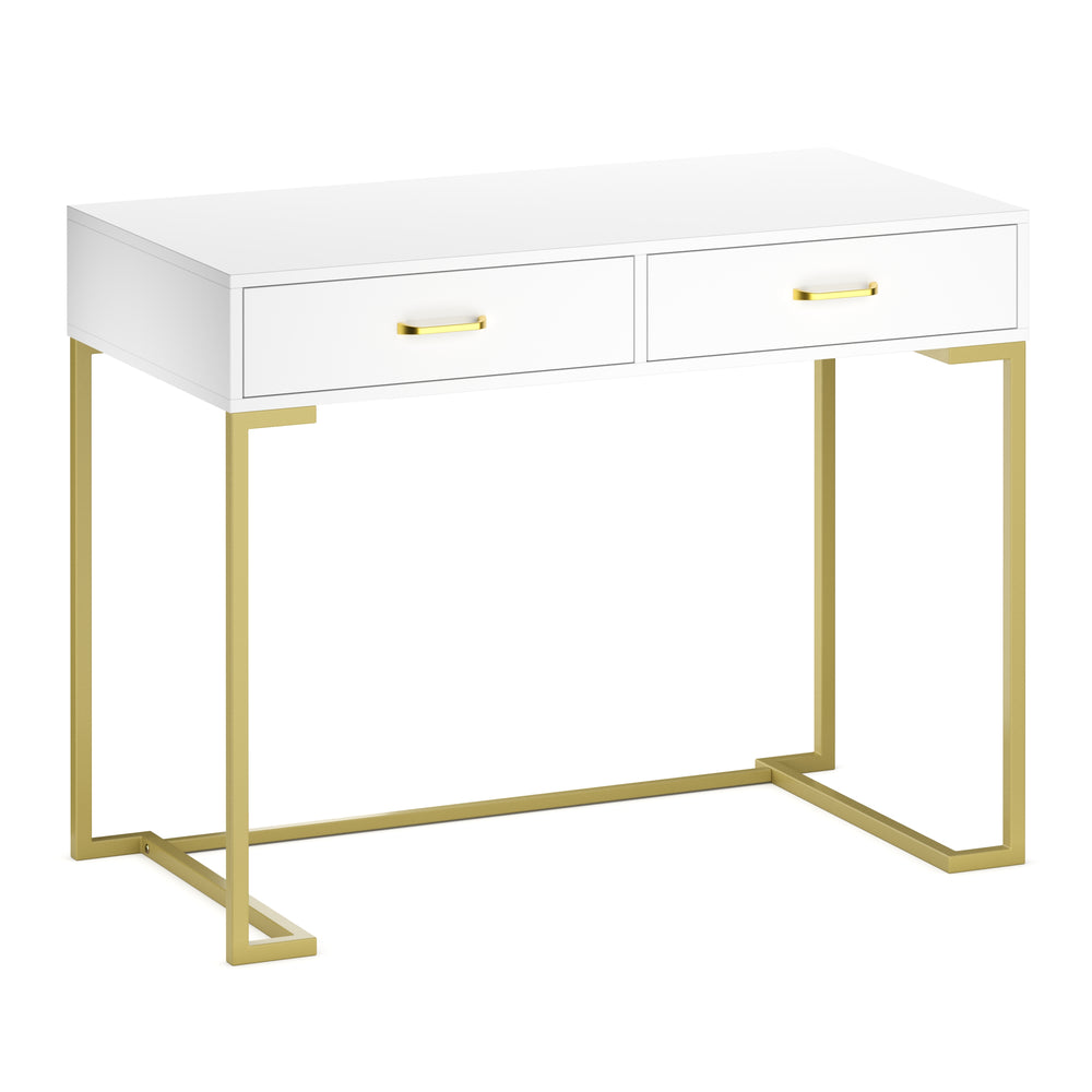 CLIO dressing table white/gold