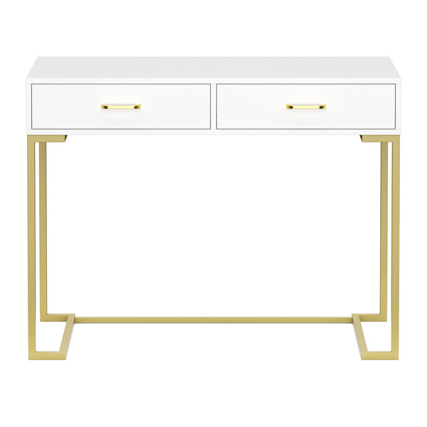 CLIO dressing table white/gold