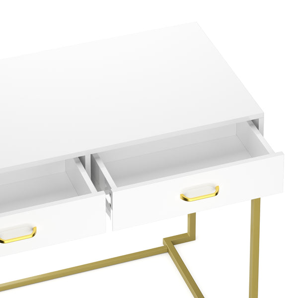 CLIO dressing table white/gold