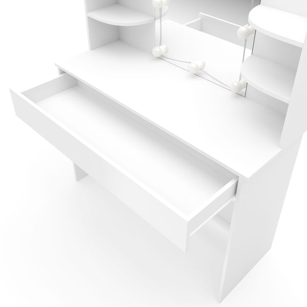 ELENA LED dressing table, white
