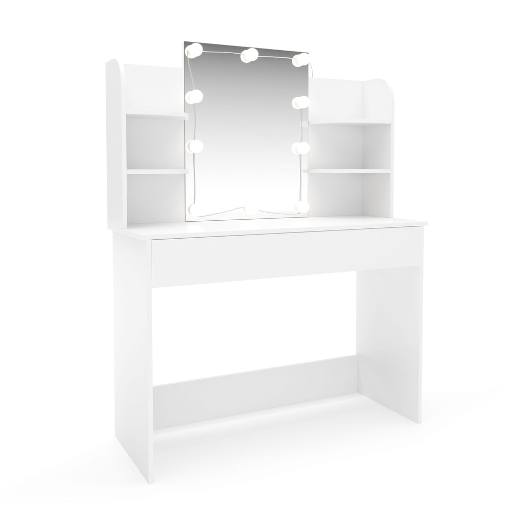 ELENA LED dressing table, white