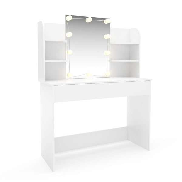 ELENA LED dressing table, white