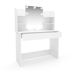 ELENA LED dressing table, white