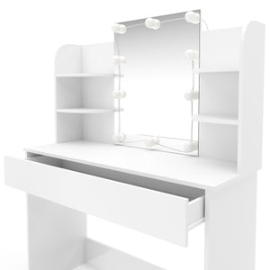 ELENA LED dressing table, white