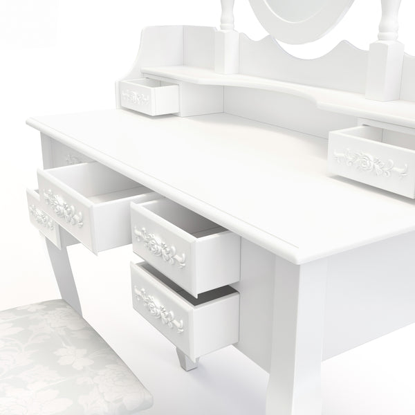 SARA white dressing table