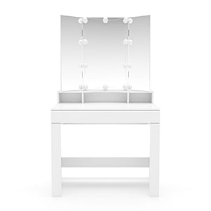 LARISSA LED dressing table, white