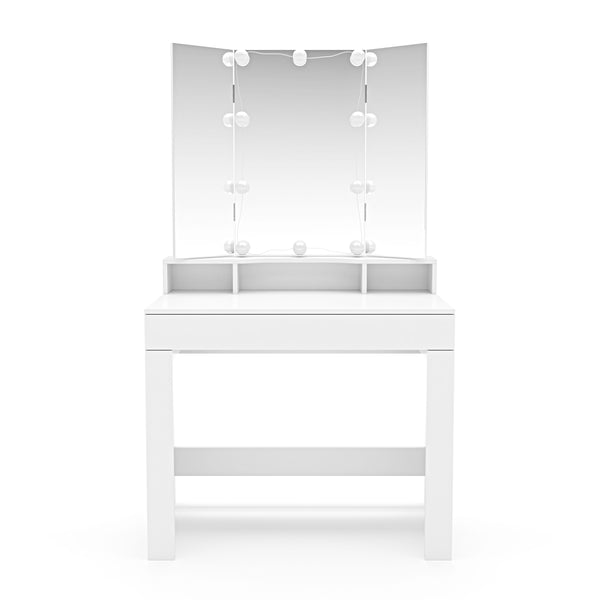 LARISSA LED dressing table, white