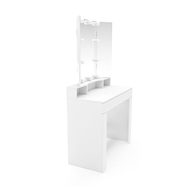LARISSA LED dressing table, white
