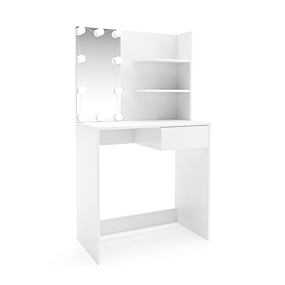 MELISSA LED dressing table, white