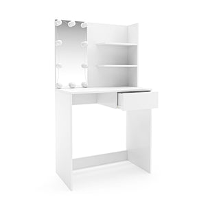 MELISSA LED dressing table, white