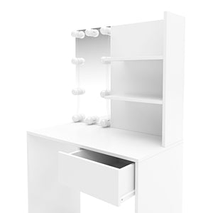 MELISSA LED dressing table, white