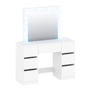 Schminktisch mit Licht CABARET weiss