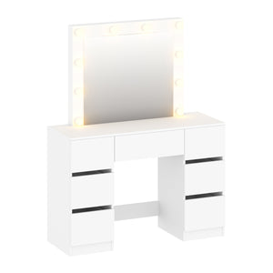 Schminktisch mit Licht CABARET weiss