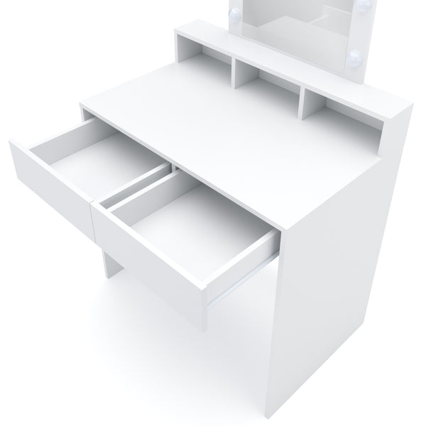 FIONA LED white dressing table