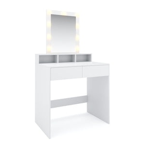 FIONA LED white dressing table