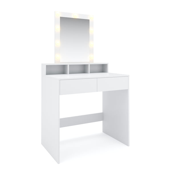 FIONA LED white dressing table