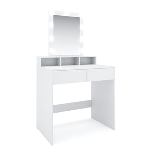 FIONA LED white dressing table