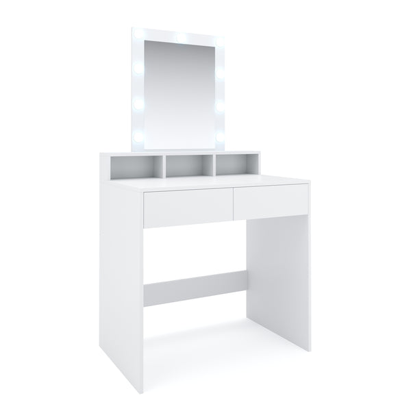 FIONA LED white dressing table