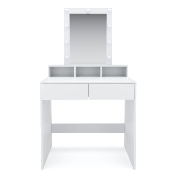 FIONA LED white dressing table