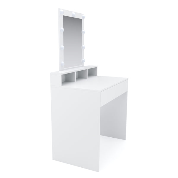 FIONA LED white dressing table