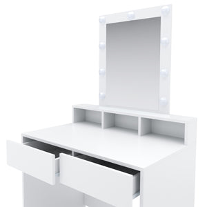 FIONA LED white dressing table