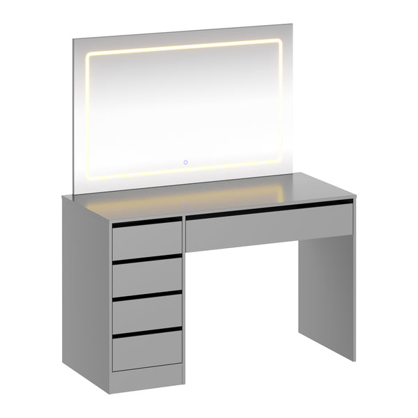 Schminktisch mit Licht KAIA grau