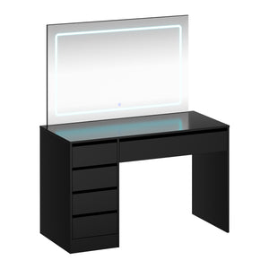 Schminktisch mit Licht KAIA schwarz