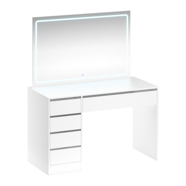 KAIA white vanity table with light