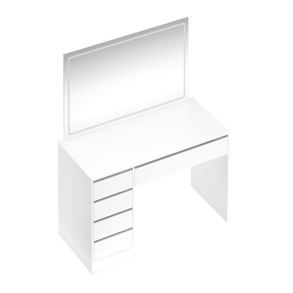 KAIA white vanity table with light