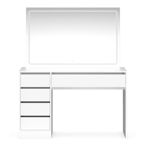 KAIA white vanity table with light