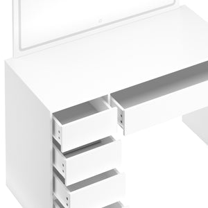 KAIA white vanity table with light