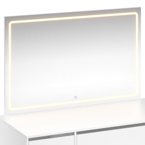 KAIA white vanity table with light