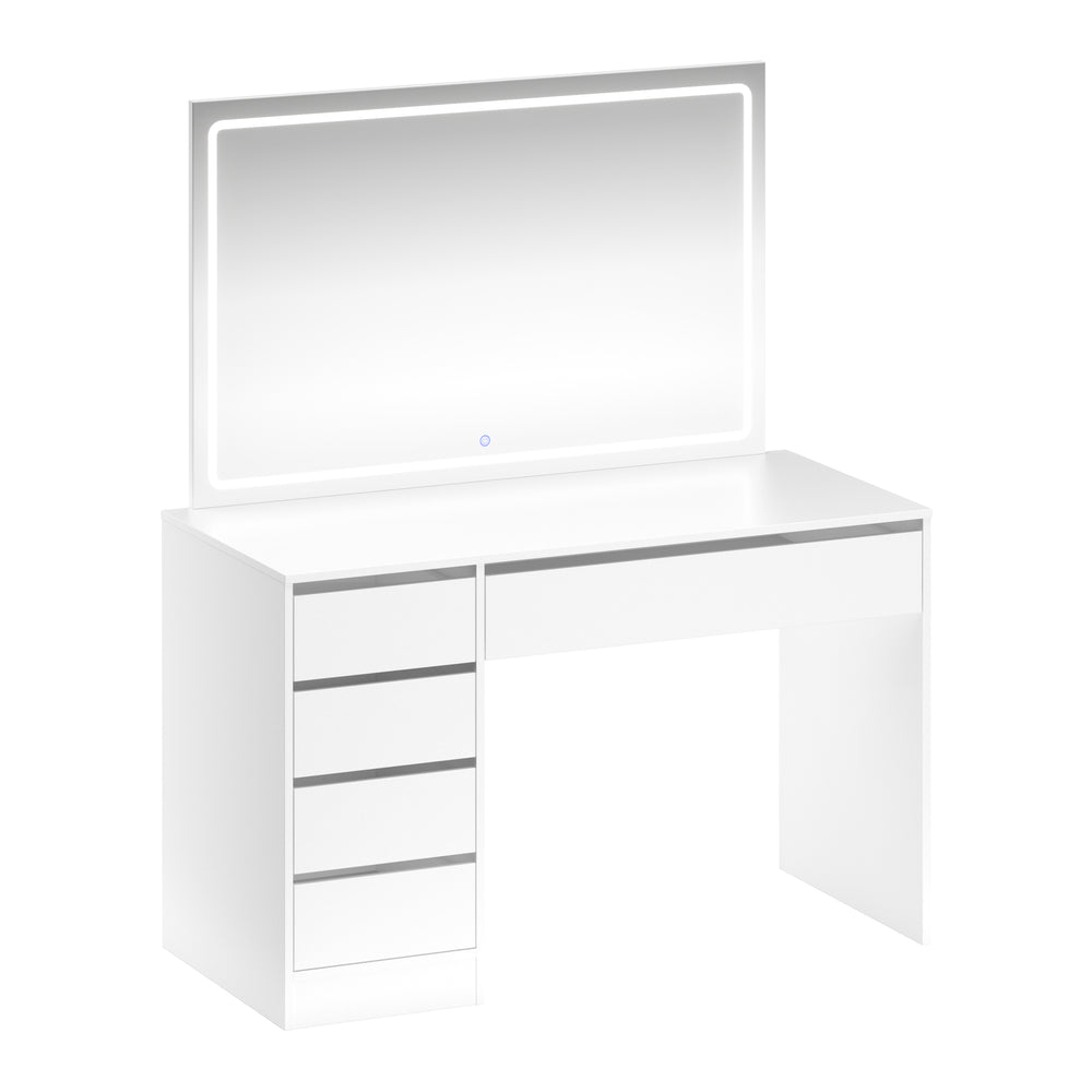 KAIA white vanity table with light