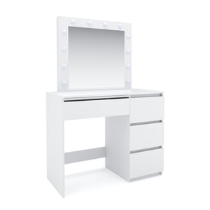 MARTA LED white dressing table