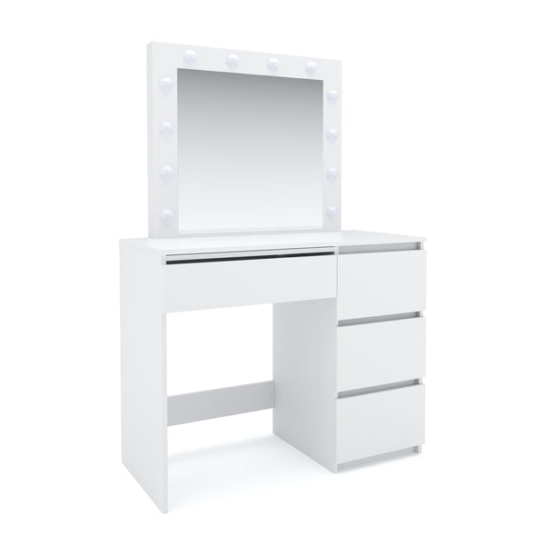 MARTA LED white dressing table