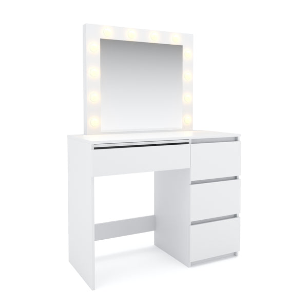 MARTA LED white dressing table