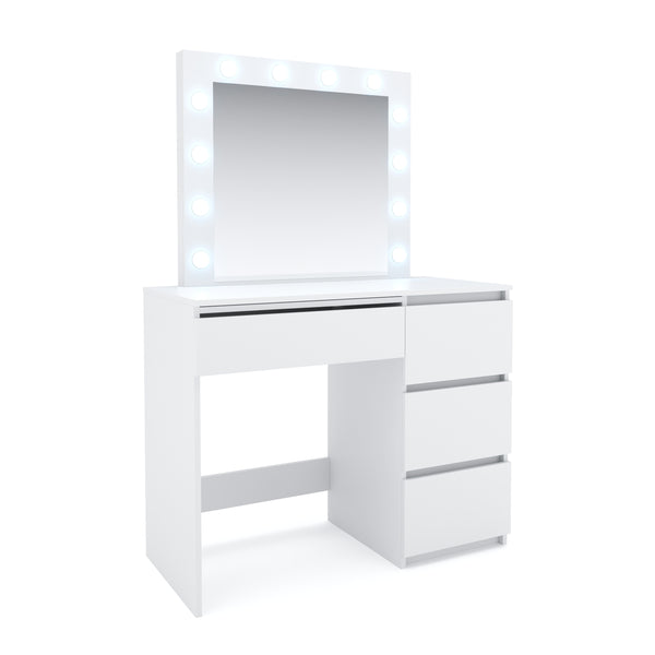 MARTA LED white dressing table