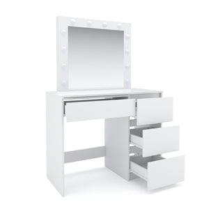 MARTA LED white dressing table