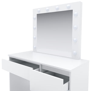 MARTA LED white dressing table