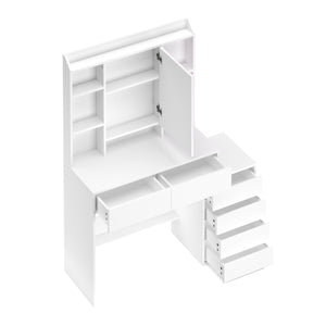 Vanity table with light MELIA white