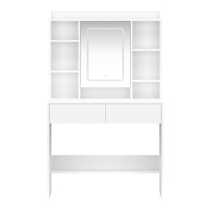 Dressing table with light VALERIA white