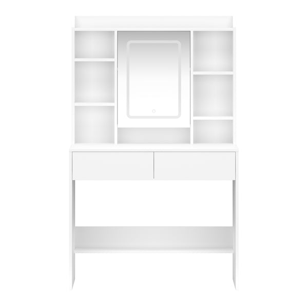 Dressing table with light VALERIA white
