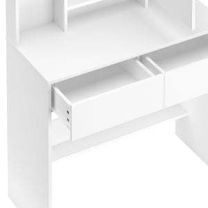 Dressing table with light VALERIA white